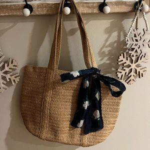 Draper James Everyday Straw Shoulder Bag - Natural
